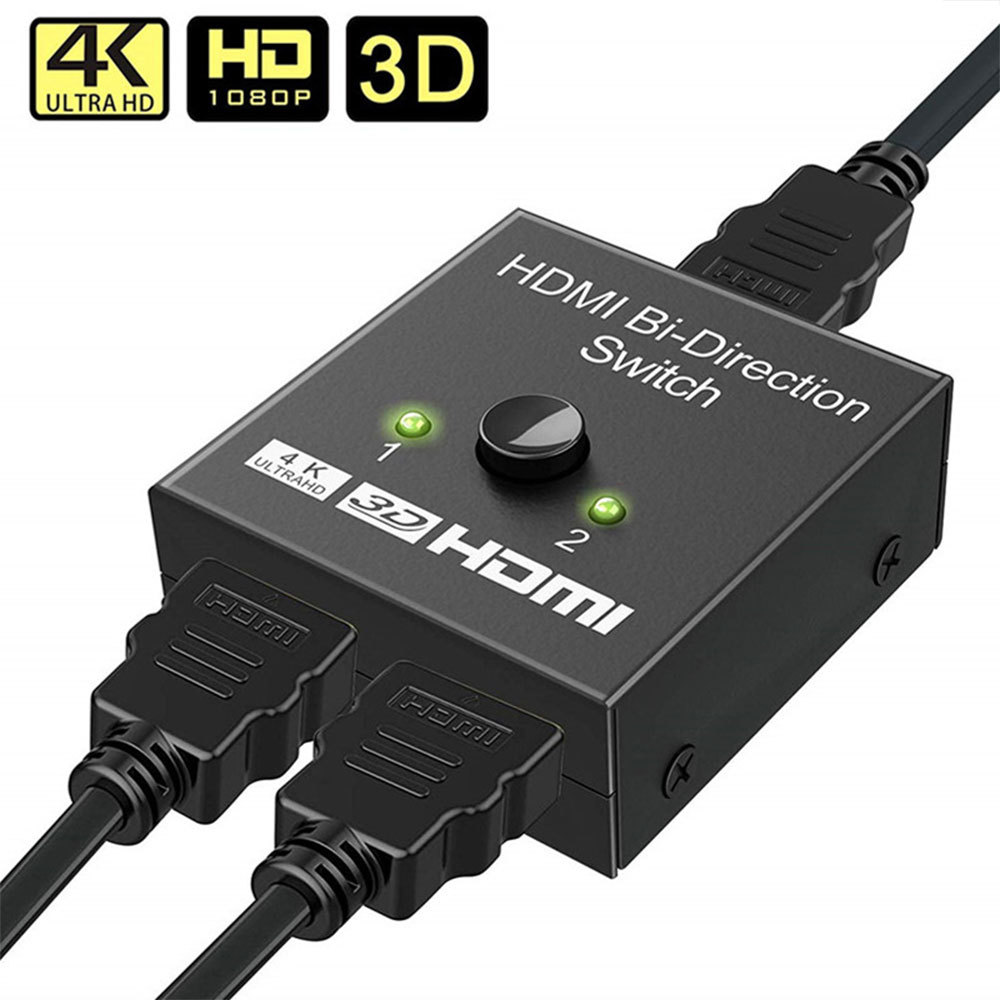 Divisor HDMI 2 Entradas 8 Salidas | 4K 60Hz, Con Control Remoto, Para Múltiples Pantallas